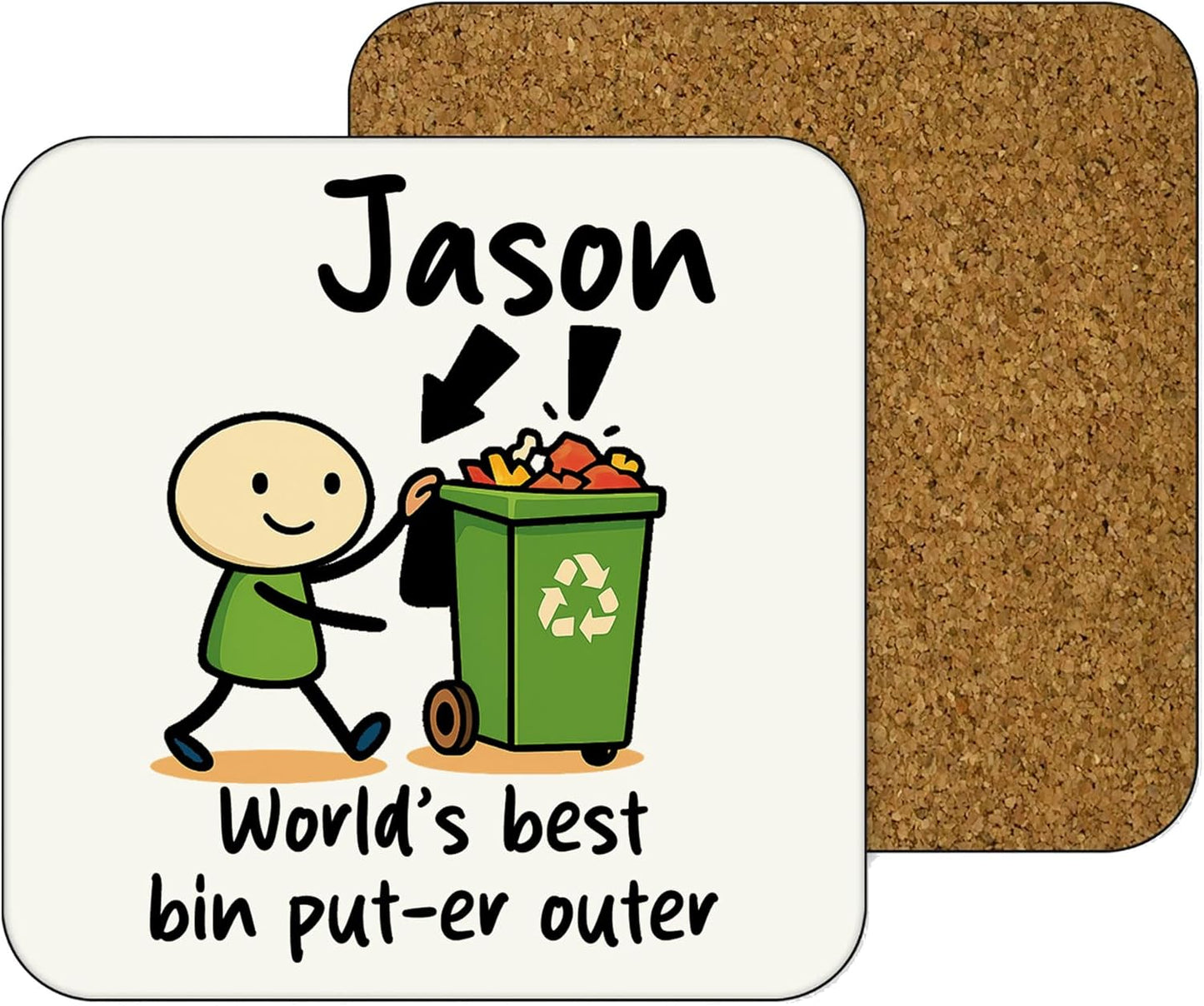 11oz Mug | Personalised World's Best Bin Put-er Outer | Printed Funny Gift Idea Cup Tea Coffee