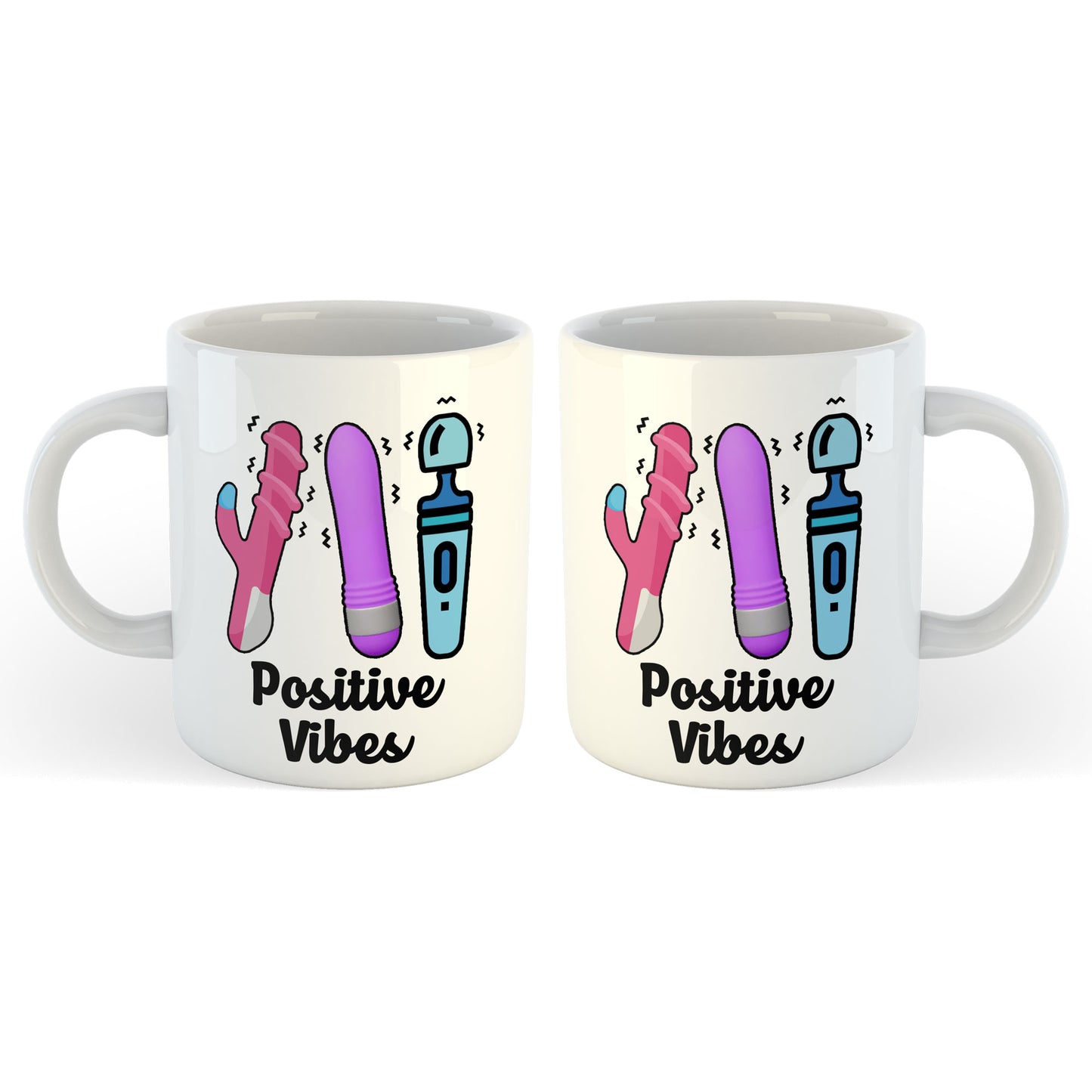 11oz Mug | Positive Vibes | Printed Funny Gift Idea Cup Tea Coffee