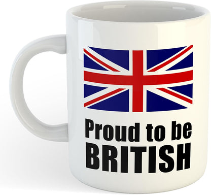 11oz Mug | Proud to Be British | Printed Funny Gift Idea Cup Tea Coffee