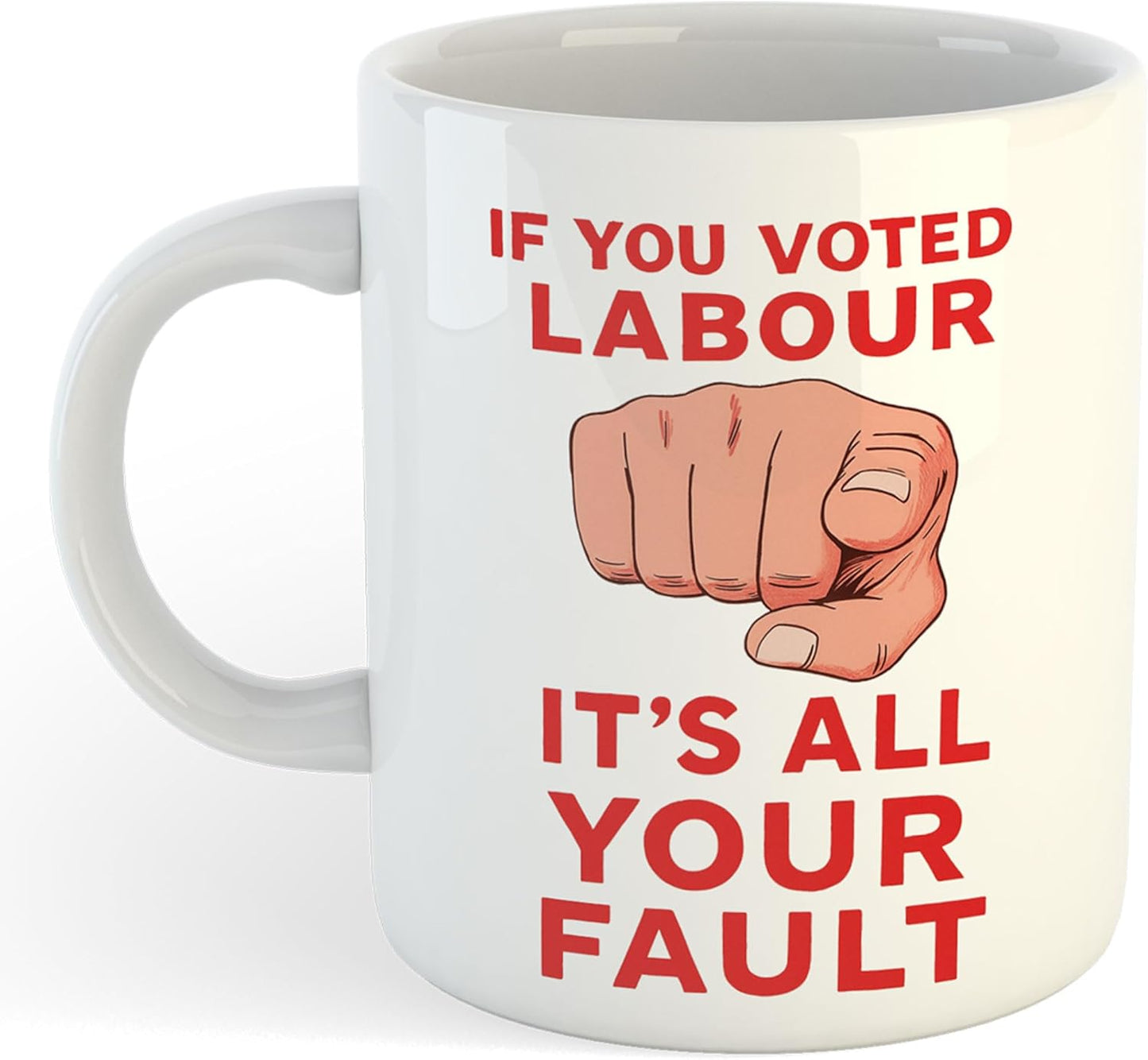 11oz Mug | If You Voted Labour | Printed Funny Gift Idea Cup Tea Coffee