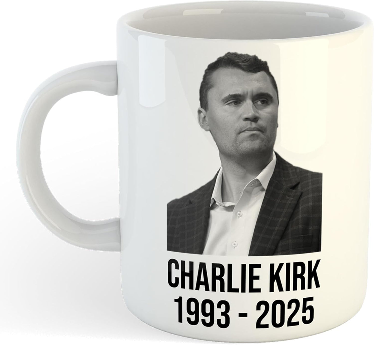 11oz Mug | Charlie Kirk 93-25 | Printed Funny Gift Idea Cup Tea Coffee