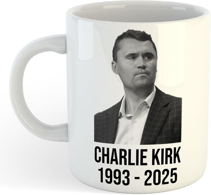 11oz Mug | Charlie Kirk 93-25 | Printed Funny Gift Idea Cup Tea Coffee