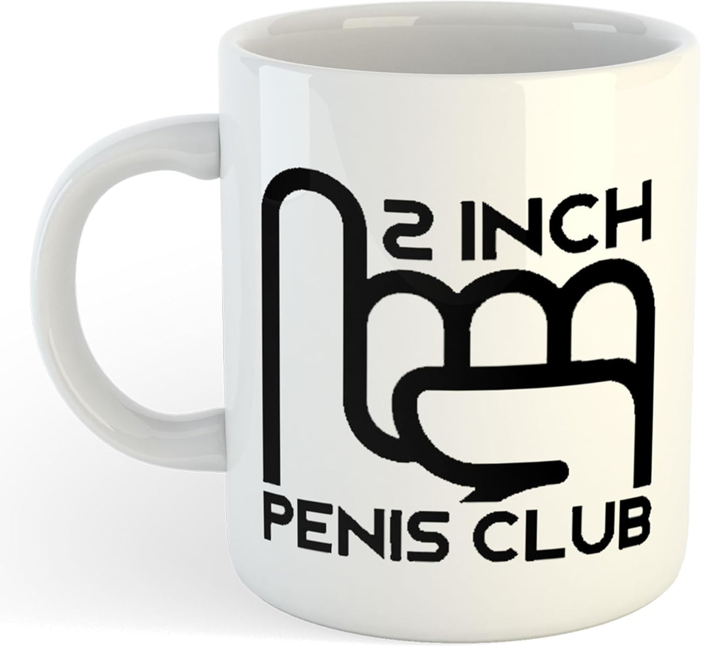 11oz Mug | 2 Inch Penis Club | Printed Funny Gift Idea Cup Tea Coffee
