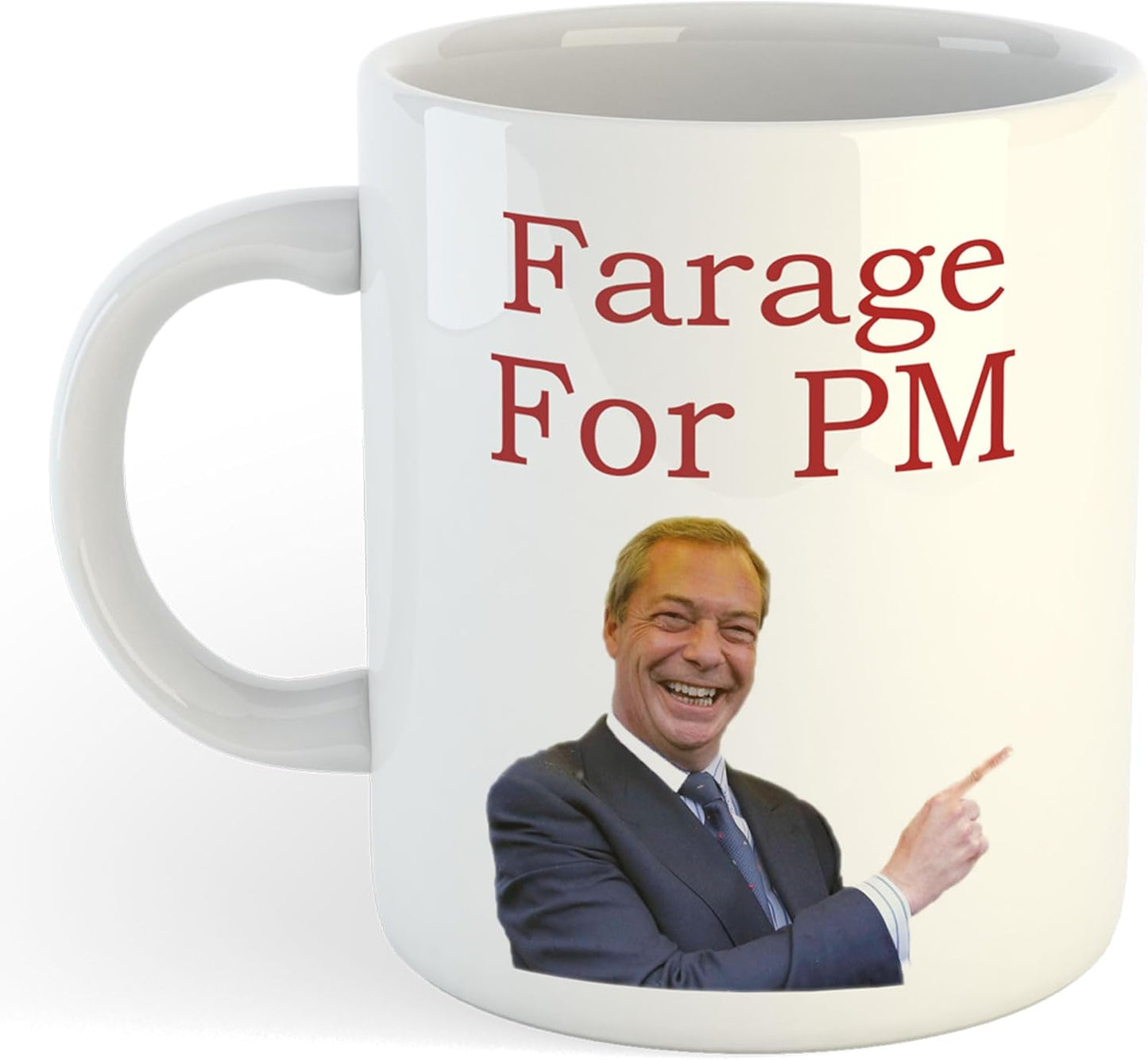 11oz Mug | Farage for PM v1 | Printed Funny Gift Idea Cup Tea Coffee