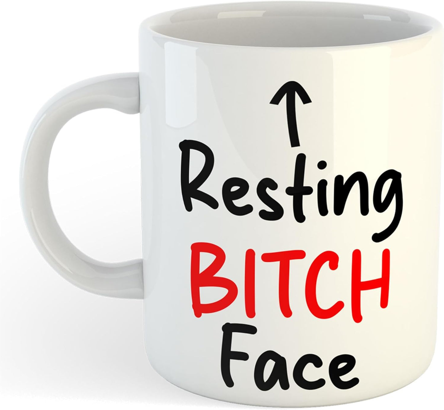 11oz Mug | Resting Bitch Face | Printed Funny Gift Idea Cup Tea Coffee