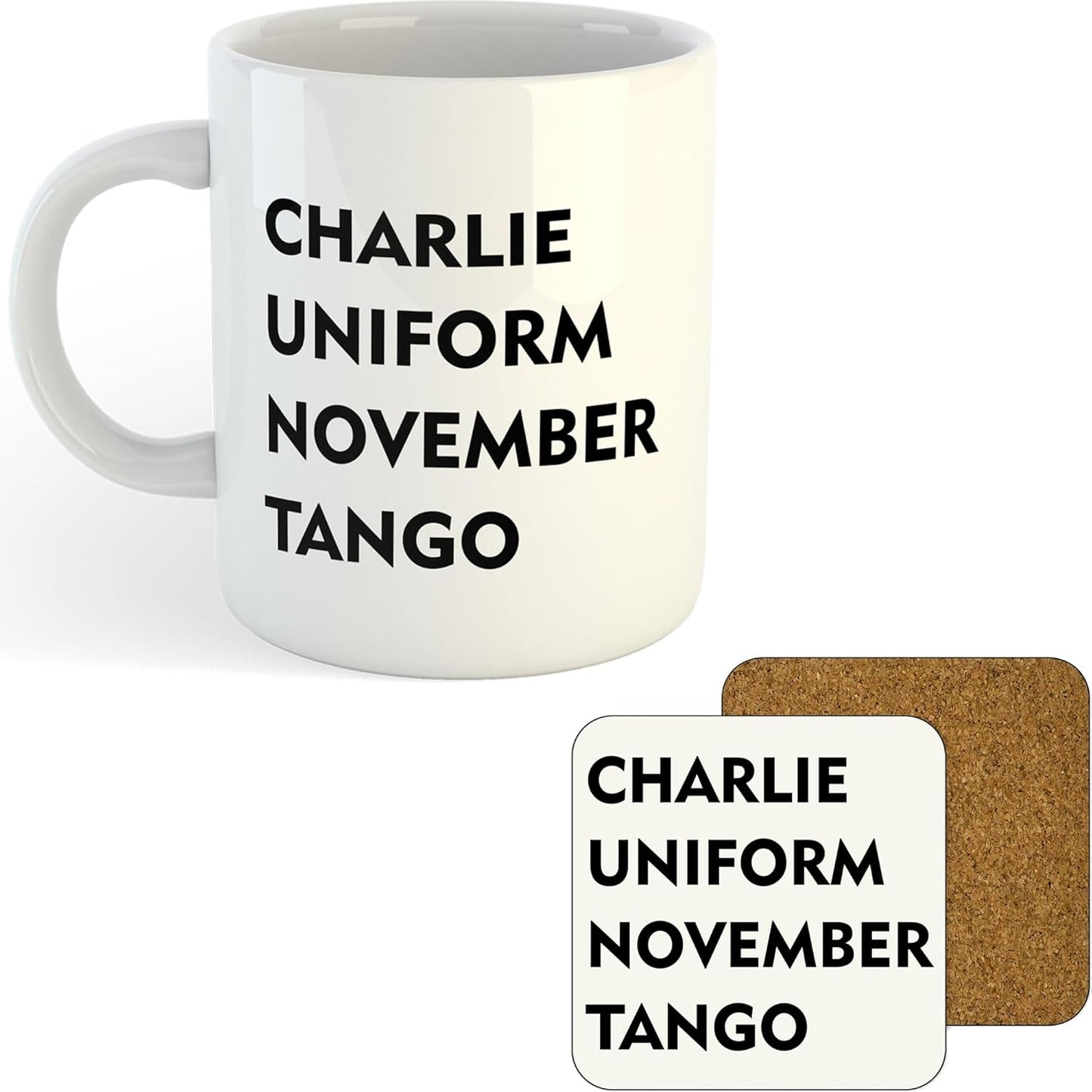 11oz Mug | Charlie Uniform November Tango | Printed Funny Gift Idea Cup Tea Coffee