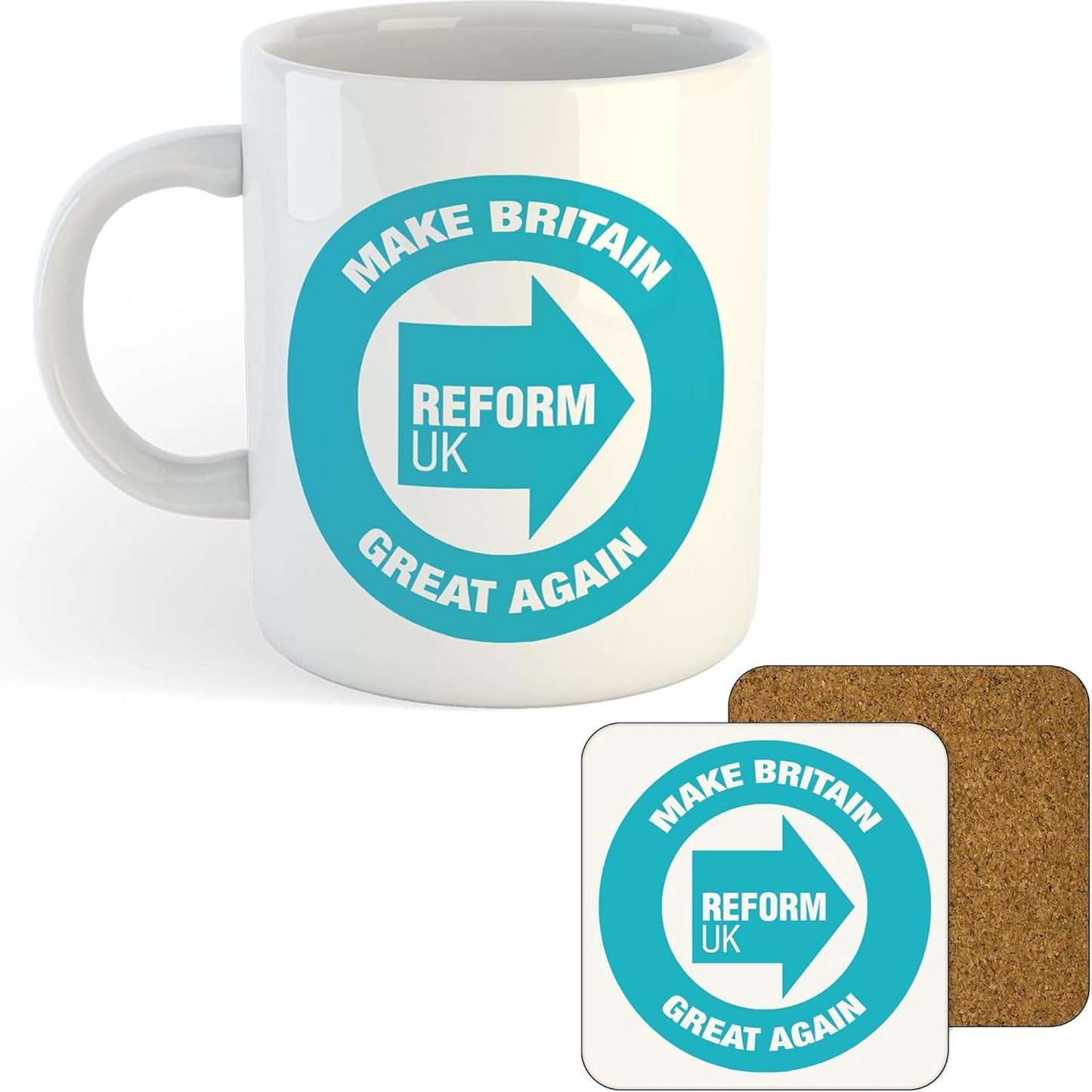 11oz Mug | Reform Make Britain Great Again | Printed Funny Gift Idea Cup Tea Coffee