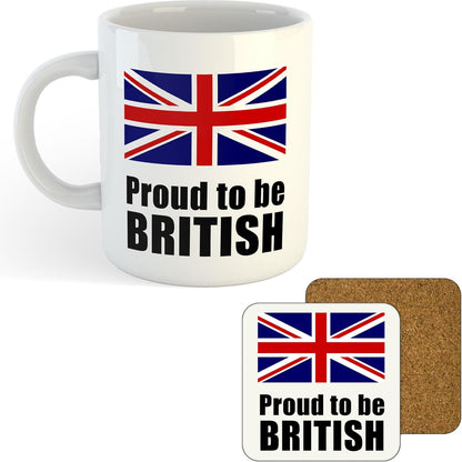 11oz Mug | Proud to Be British | Printed Funny Gift Idea Cup Tea Coffee