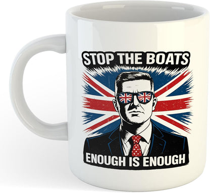 11oz Mug | Stop The Boats - Tommy | Printed Funny Gift Idea Cup Tea Coffee