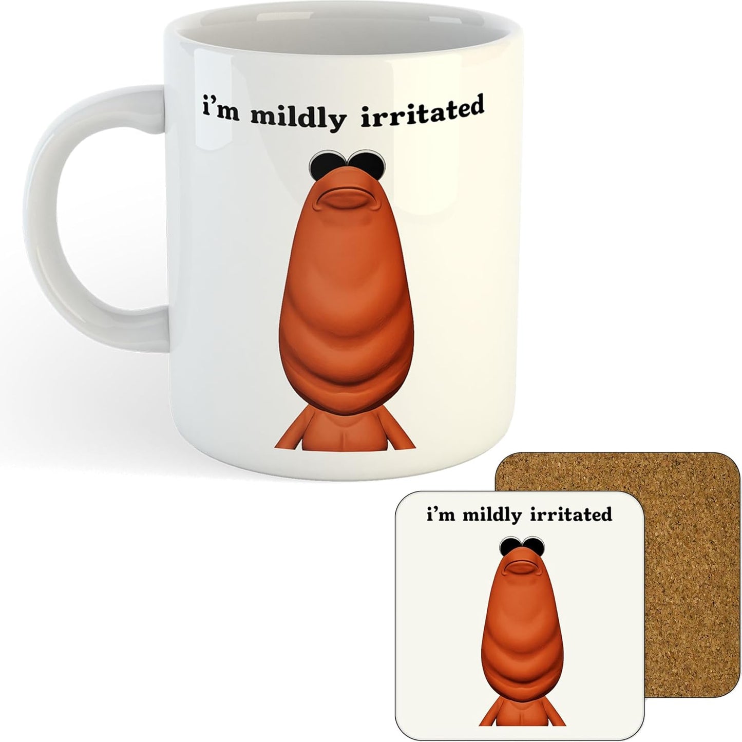 11oz Mug | Marcus The Worm - I'm Mildly Irritated | Printed Funny Gift Idea Cup Tea Coffee
