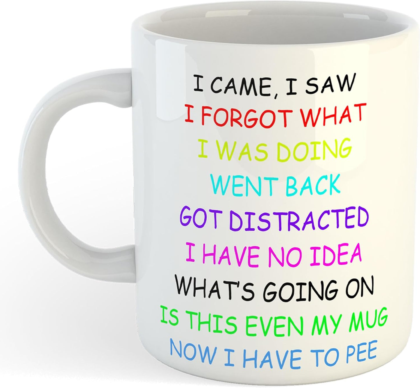 11oz Mug | I Came, I Saw Have to Pee V2 | Printed Funny Gift Idea Cup Tea Coffee