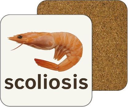 11oz Mug | Scoliosis Shrimp | Printed Funny Gift Idea Cup Tea Coffee