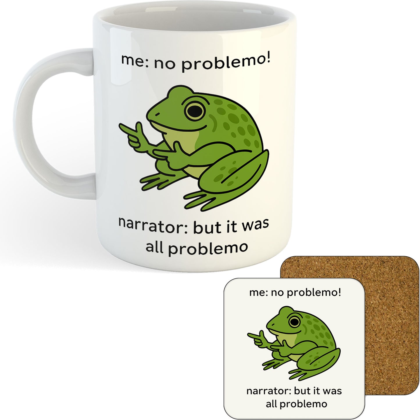 11oz Mug | No Problemo Frog | Printed Funny Gift Idea Cup Tea Coffee