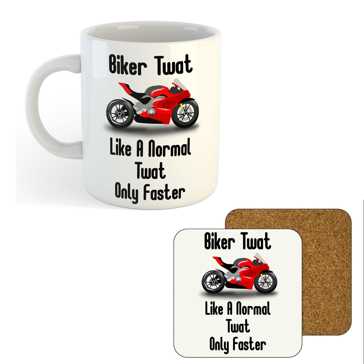 11oz Mug | Biker Twat | Printed Funny Gift Idea Cup Tea Coffee