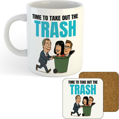 11oz Mug | Time To Take Out The Trash | Printed Funny Gift Idea Cup Tea Coffee