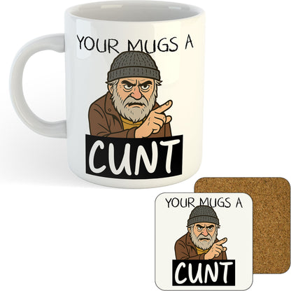 11oz Mug | Brassic - Your Mugs A Cunt | Printed Funny Gift Idea Cup Tea Coffee