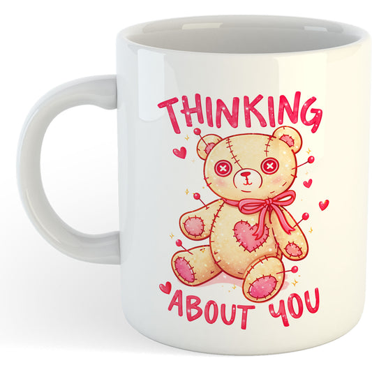11oz Mug | Valentine's Thinking About You | Printed Funny Gift Idea Cup Tea Coffee