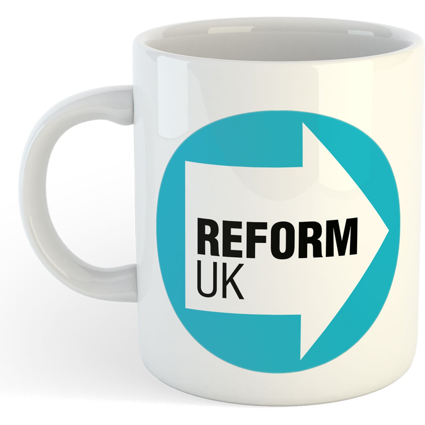 SALE | 11oz Mug | Reform UK Logo | Printed Funny Gift Idea Cup Tea Coffee