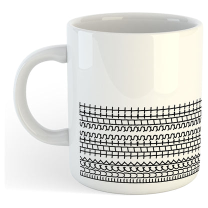 11oz Mug | Fuck This Shit Pattern v4 | Printed Funny Gift Idea Cup Tea Coffee