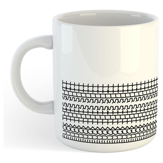 11oz Mug | Fuck This Shit Pattern v4 | Printed Funny Gift Idea Cup Tea Coffee