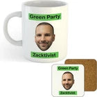 11oz Mug | Green Party Zacktivist | Printed Funny Gift Idea Cup Tea Coffee