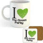 11oz Mug | I Love/Heart The Green Party | Printed Funny Gift Idea Cup Tea Coffee